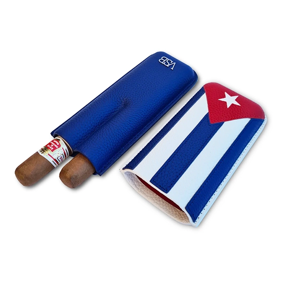 VSB Cuban Leather Cigar Case - 2 Robusto - Image 4