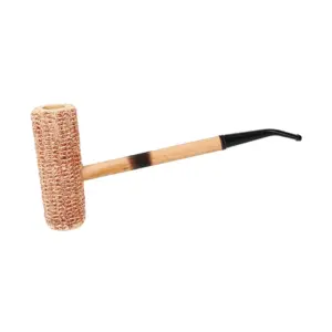 Missouri Meerschaum MacArthur Classic Corn Cobb Natural - Bent Fishtail Pipe
