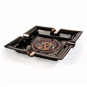 OpusX Society - Black Series Ashtray (4 Cigar Rest)