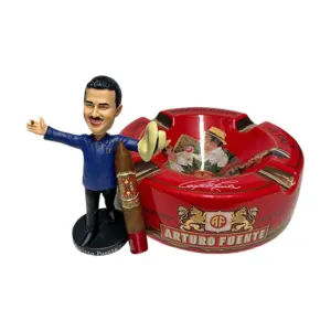 Arturo Fuente Opus X Cigar, Red Ashtray and Bobble Head Bundle