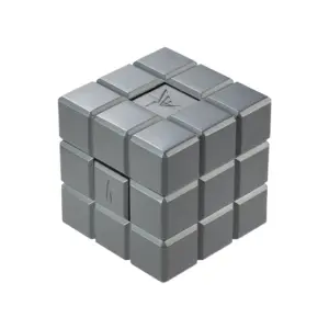 Colibri Heritage Soft & Double Jet Flame Cube Table Lighter - Charcoal