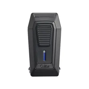 Colibri Quantum Triple Jet Lighter with V-Cutter - Black & Black