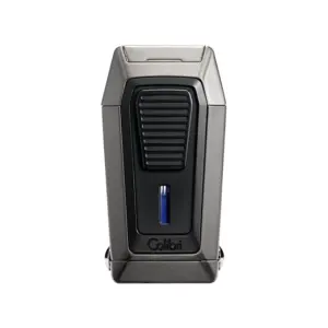 Colibri Quantum Triple Jet Lighter with V-Cutter - Gunmetal & Black